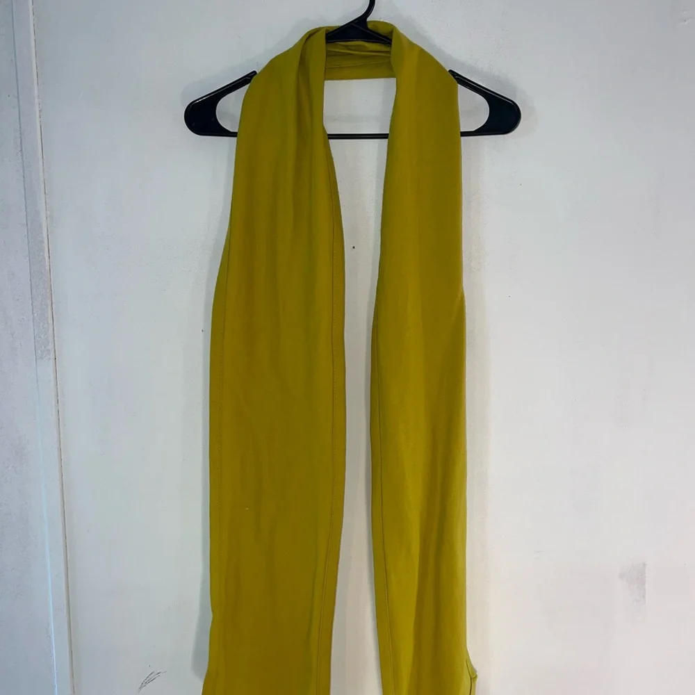 French Connection Cashmere Wool yellow jacket with scarf Size 6 - Picture 6 of 6
